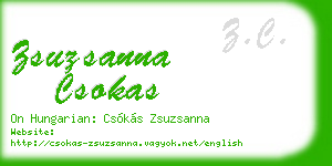 zsuzsanna csokas business card